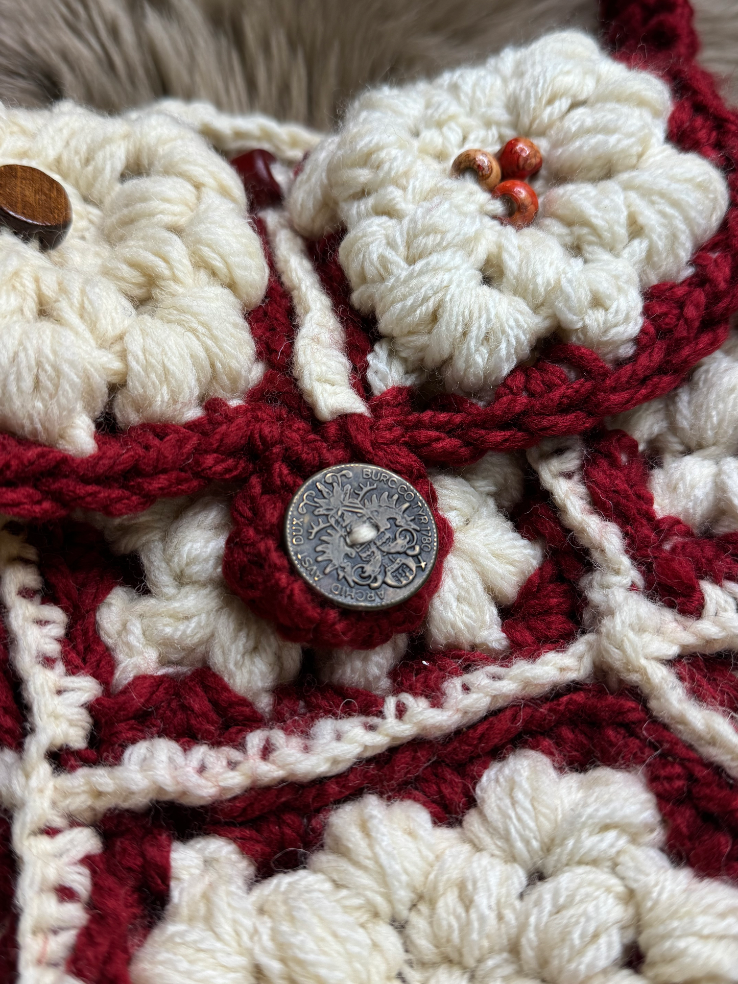 Handmade Red Crochet Purse