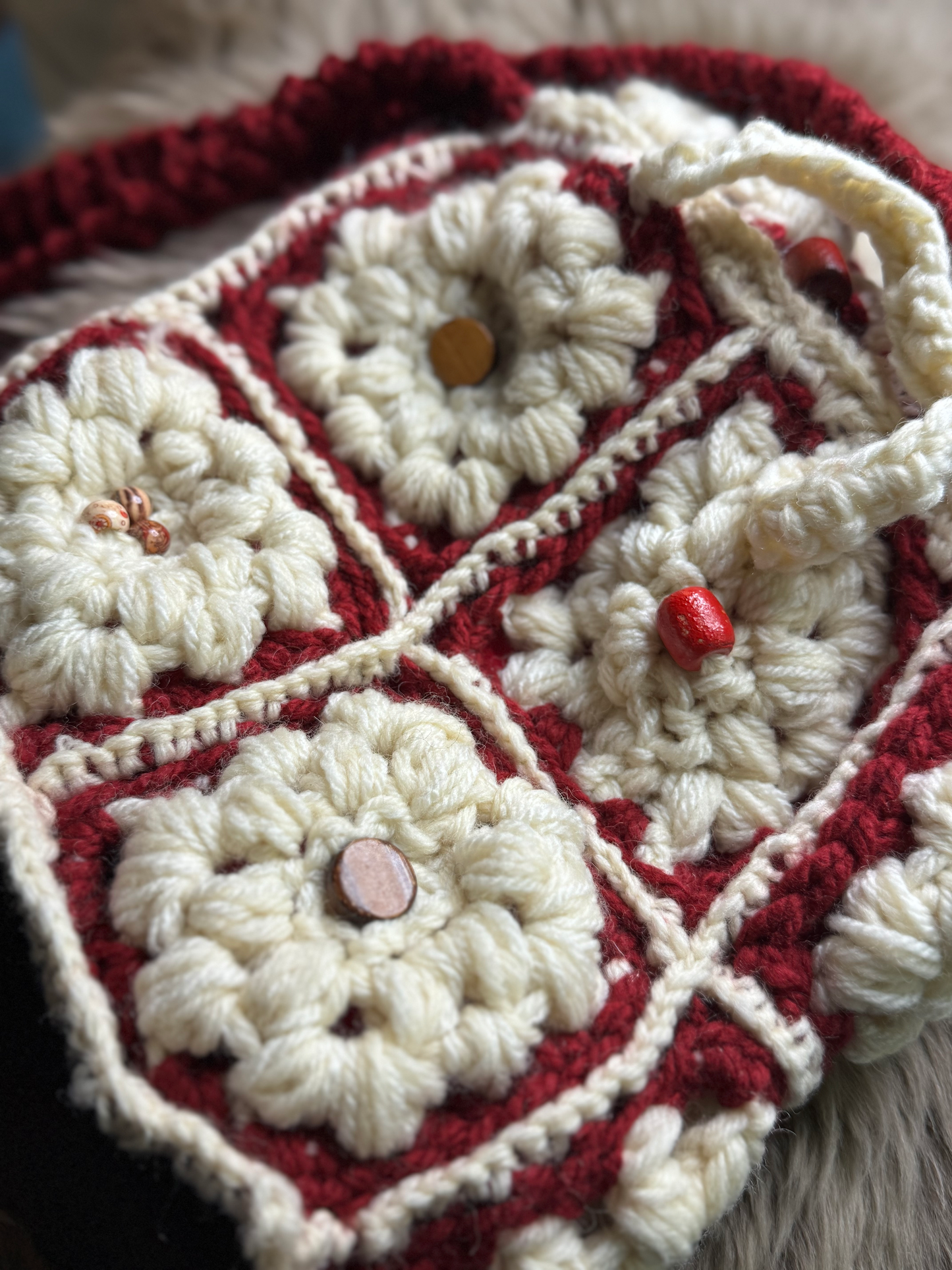Handmade Red Crochet Purse