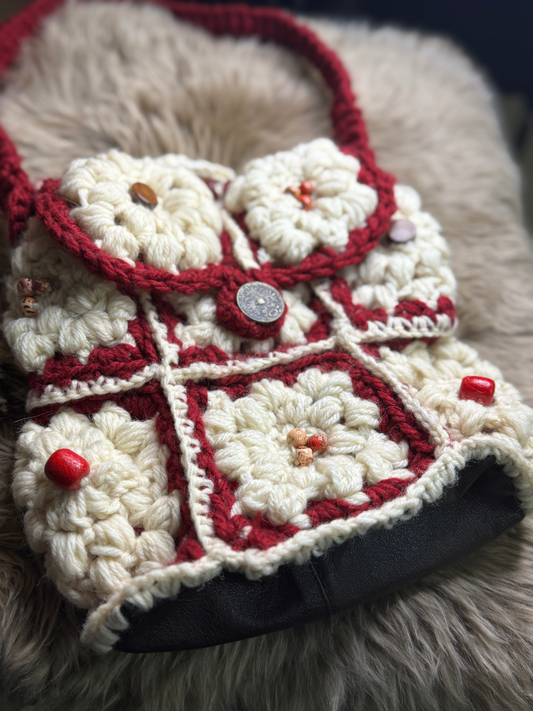 Handmade Red Crochet Purse